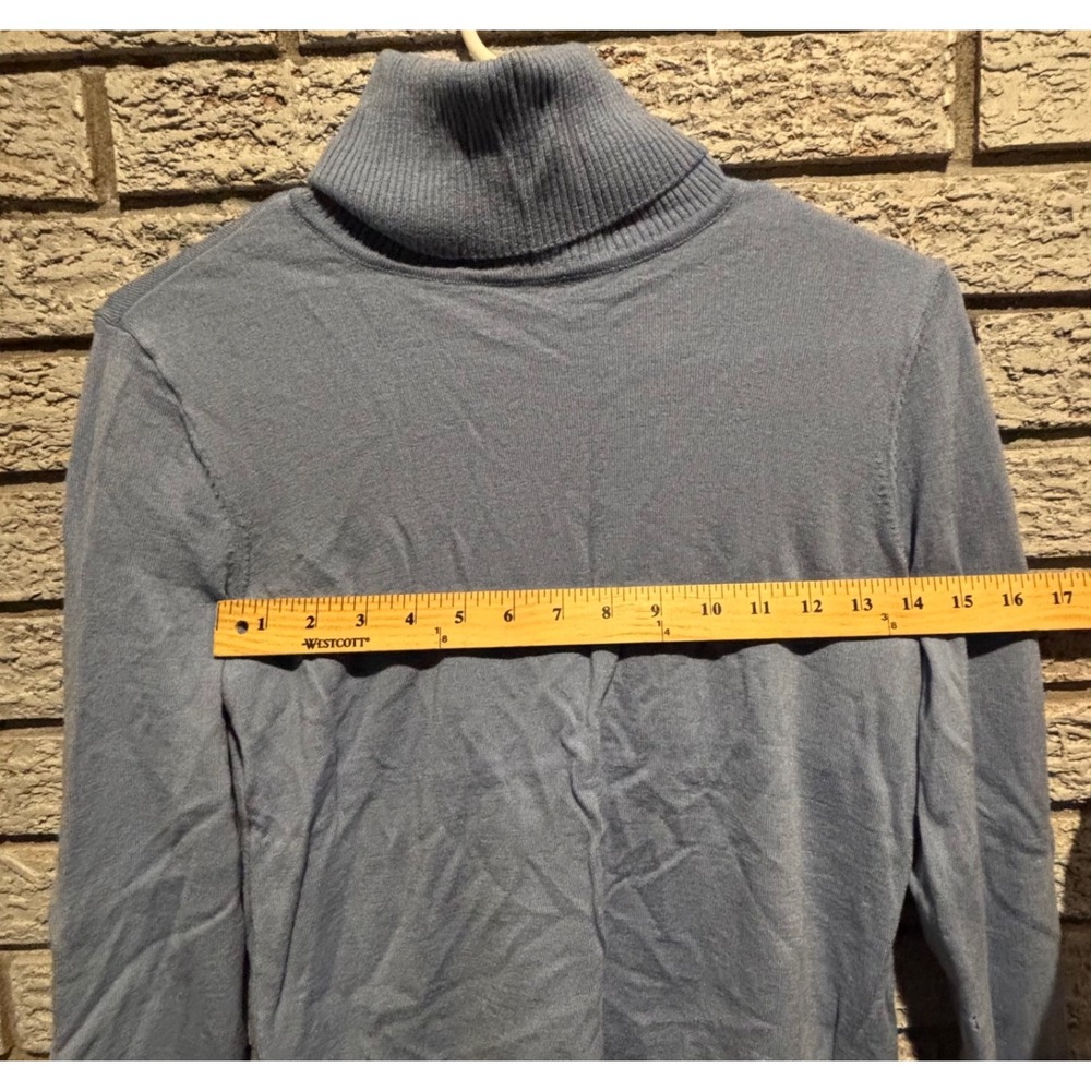 Pendleton Womens Light Blue 100% Merino Wool Turtleneck Sweater Size M RN29685 - Picture 4 of 6